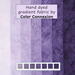 hand dyed gradient bundle of quilting cotton in shades of purple